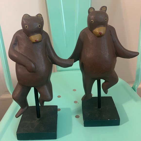 Vintage Set of 4 Dancing Bears - Picture 3 of 14